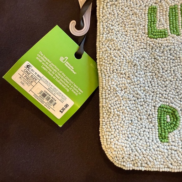 Kate Spade x Target Beaded Clutch - White and Green - Picture 2 of 5